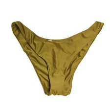 Aerie Bikini Bottom Cheekier High Cut Olive Green Shiny XXL