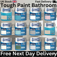 Johnstone's Bathroom Paint Mid Sheen Finish Stain Blocker Paint Dry in 1-2 Hours