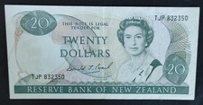 New Zealand $20 note 1981-1992 Pick-173 Queen Elizabeth II SUP