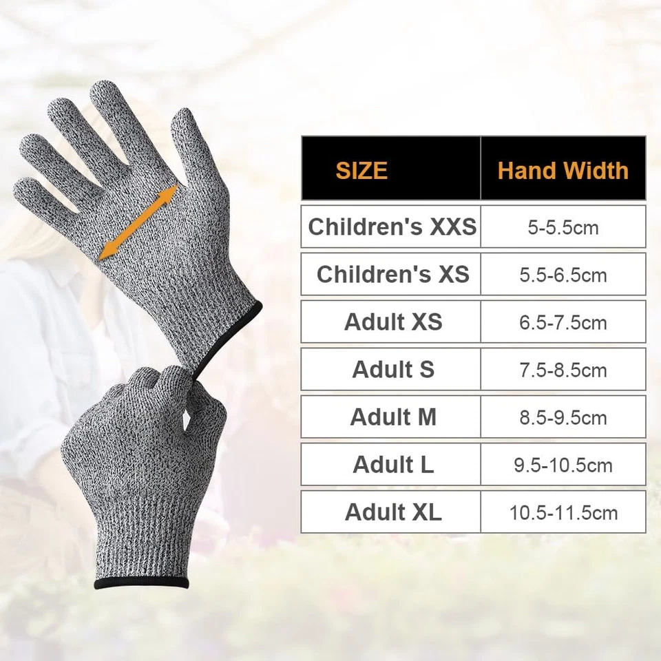 Flintronic Schnittfeste Handschuhe, 1 Paar Schnittschutzhandschuhe Küche, Schnit - Bild 4 von 4