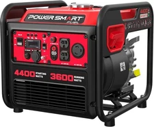 PowerSmart 4400W Portable Gas Inverter Generator, 223cc Engine, 5.1H Runtime