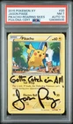 JASON PAIGE SIGNED Pokémon XY Roaring Skies Pikachu 20/108 Common PSA 7 AUTO 10