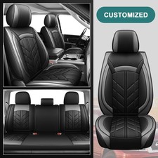 5 fundas de asiento personalizadas para cojín de asiento delantero trasero Nissan Frontier 2013-2021