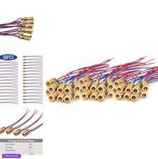 30Pcs 650nm 5mW 5V Laser Diode 6mm Dot Red for Arduino Raspberry Pi DIY Projects