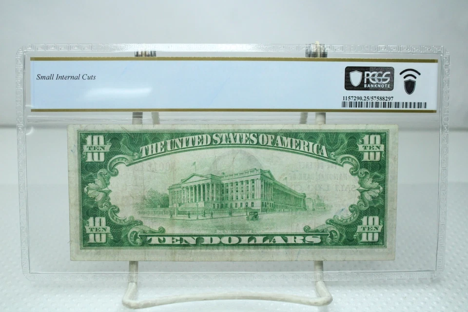 1929 $10 Type-1 The Desert National Bank of Salt Lake City Utah PCGS 25 #1523 - Image 2 of 2