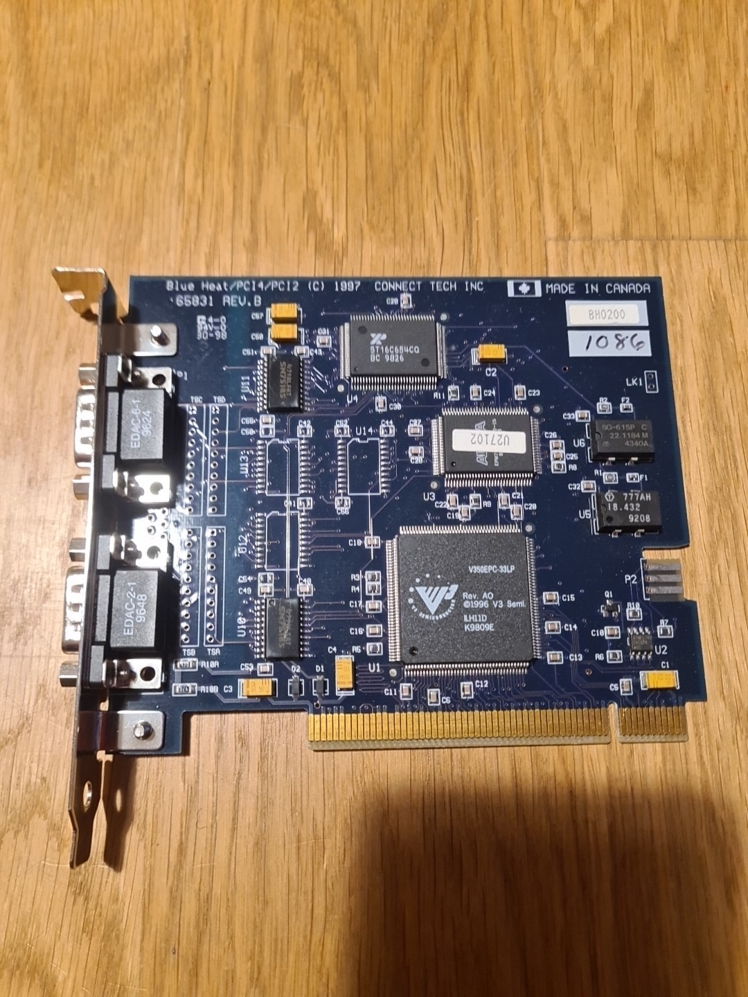 Tarjeta Connect Tech Blue Heat / PCI4 / PCI2 65831 Rev. B