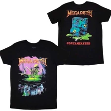 New Megadeth Double-sided Contaminated Thrash Metal Band T-Shirt badhabitmerch