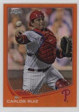 2013 Topps Chrome Retail Orange Refractor Carlos Ruiz #26 sh7