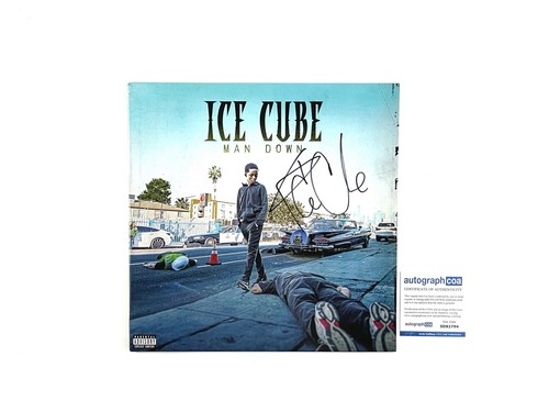 Ice Cube Signed Man Down Limited Edition Vinyl Album ACOA NWA N.W.A. Rap Hip Hop