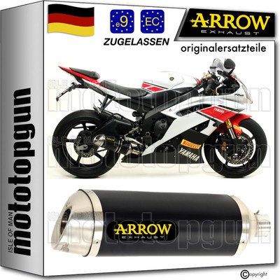 auspuff zugelassen schwarz thunder arrow fur yamaha yzf 600 r6 2010 10 2011 11