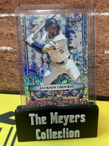 JACKSON CHOURIO 2024 BOWMAN STERLING #BSR-26 ROOKIE SPECKLE REFRACTOR /99 RC💎