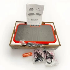 Powerfit Elite Vibration Plate Exercise Machine w/ Loop Resistance Bands Remote 