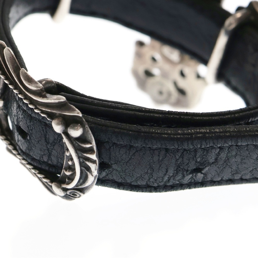 Chrome Hearts Bent Filigree Cross Gunslinger Leather Chrome Hearts Bent Filigree Cross Gunslinger Leather