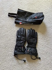 Gerbing's G3 12V Heated Motorcycle Black Leather Gloves Size L Large NEW