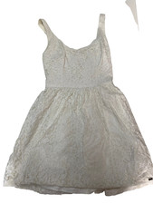 Hollister Spitzenkleid Damen XS Creme/Weiß  ...