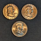 $1.50 Face Value - US 90% Silver Franklin Halves - Uncirculated - Lot #6