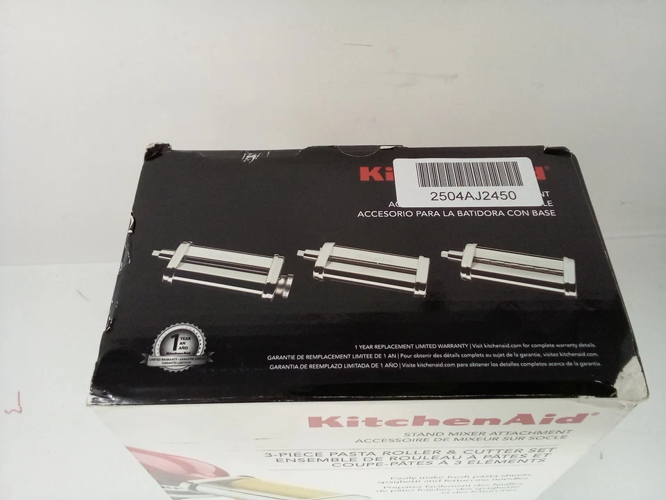 KitchenAid Stand Mixer Attachment 3-Piece pasta roller & cutter set {KSMPRA} - Image 2 of 4