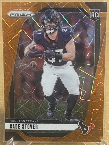 2024 Panini Prizm - Orange Lazer Prizm #318 Cade Stover Rookie Houston Texans