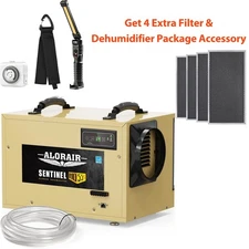 ALORAIR HD55S 1300 sq ft 120 Pint Dehumidifier with Hose Energy Star 5y Warranty