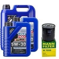 MotoröL Set High Tech 5W-30 Liqui Moly 7 Liter + ÖLfilter FüR Fiat Ducato 2.0