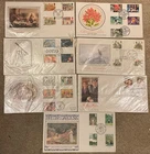 7 GB silk First Day Covers Sotheby’s Collection & Presentation Philatelic 1983/6