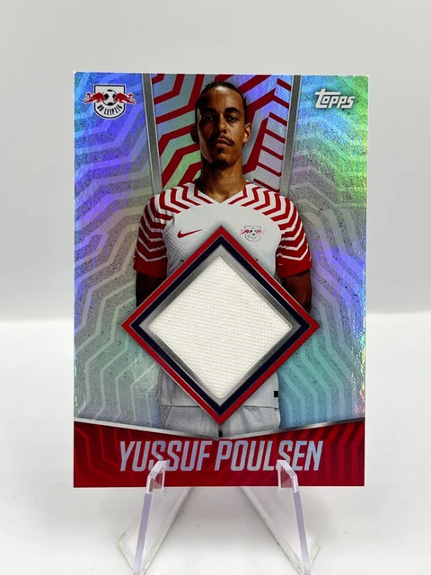 Topps Team Set 100% RB Leipzig 23/24 Yussuf Poulsen Relic #RCL-YP