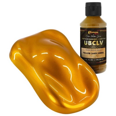 CMJ Color Master Jewel Automotive Paint - Yellow Candy Jewel- 4oz