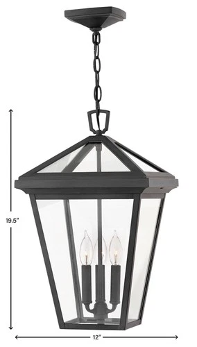 Hinkley Alford Place 19 1/2" High Museum Black Outdoor Hanging Light - Picture 10 of 10