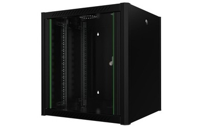 LOGON RWP12U56BL 12HE Wandrack Schwarz (19'' 12U Rack Wall Mount Pro - 600 x 56