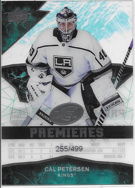 2018-19 Upper Deck Ice CAL PETERSEN Ice Premieres rookie card #108