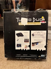 TurboGrafx-CD/TurboDuo video game system CIB complete w/ matching serial box, ++