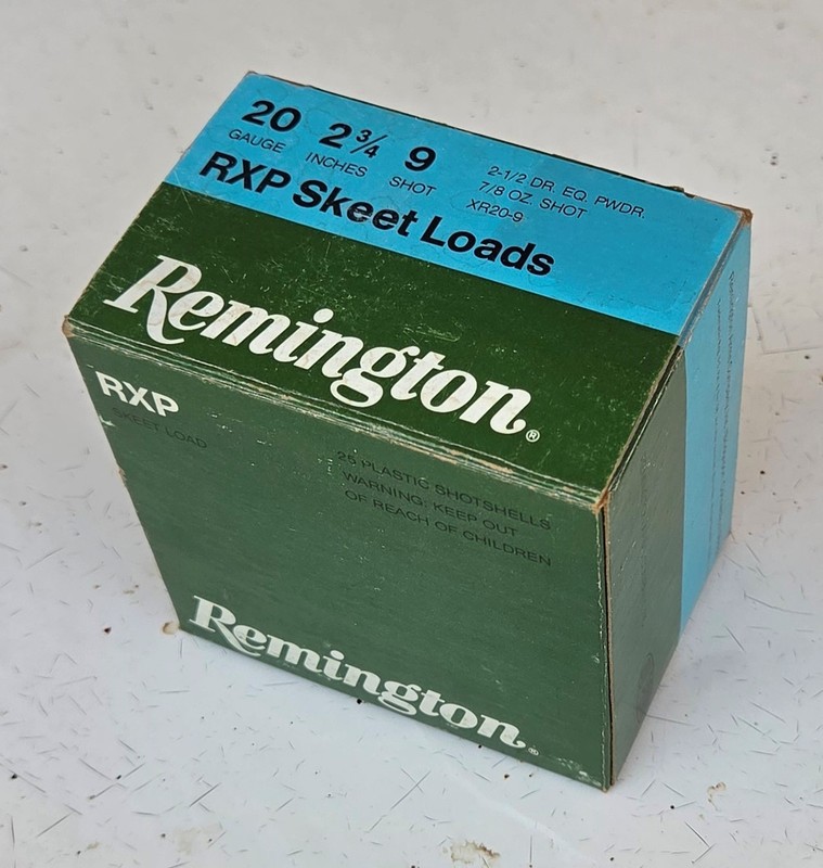 Remington "RXP" 20 Gauge Skeet Load Empty Box