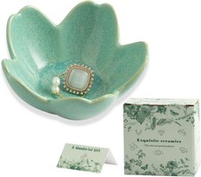 Flower Jewelry Tray Ceramic Ring Dish Jewelry Dish Small Trinket Tray Cute Ring