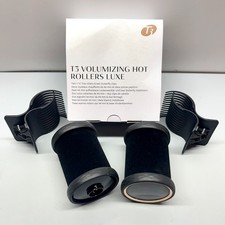 2pc T3 Volumizing Hot Rollers Luxe 1 3/4" Volumizing Curlers w/ Butterfly Clips