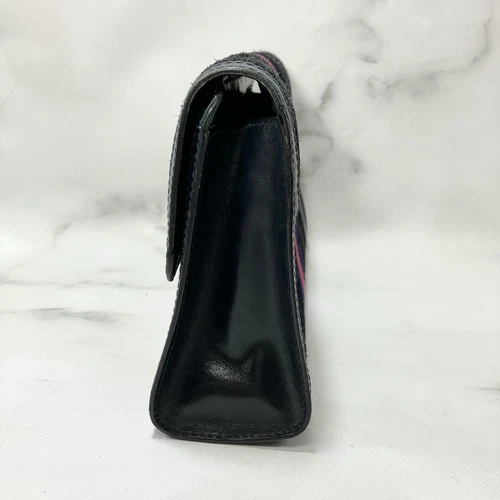 Auténtico bolso clutch GUCCI línea jerez gamuza azul marino - Imagen 17 de 24