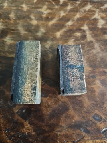 Letterpress Copper And Wood Printing Block Set Of 2 Vintage Fraternal Org - Picture 4 of 5