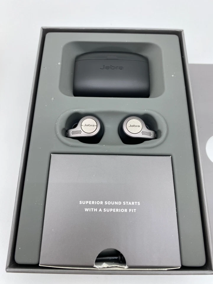 Jabra Elite 65t Alexa Enabled True Wireless Earbuds + Charging Case - Titanium B - Image 3 of 4