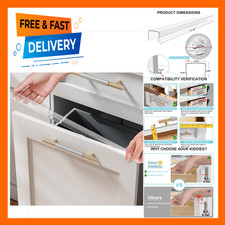 Cabinet Door Edge Guard Protectors 18 Inch Clear for Kitchen Cabinets Drawers