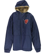 NFL Mens Chicago Bears Reversible Jacket, Blue, Large