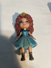 Disney Brave Merida Doll Red Hair Blue Dress Tiara Brown Boots