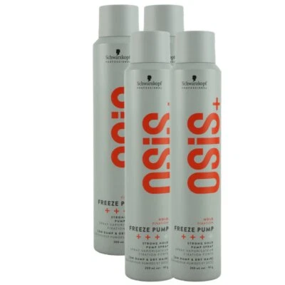 Schwarzkopf Osis Freeze Pump 4 x 200 ml Haarspray Set