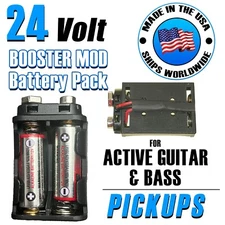 24V Mod Active Pickup Battery Pack Mod 24 volt For EMG Fluence + Batteries