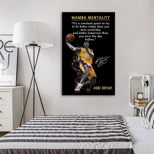24x16 Kobe Bryant Motivational Quote Canvas - Perfect Gift for Every Occasion - Picture 11 of 11