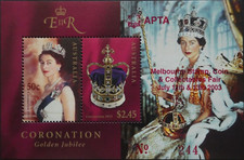 AUSTRALIA 2003 Queen Elizabeth II Golden Jubilee MS Ovpt'd APTA Melbourne - MNH