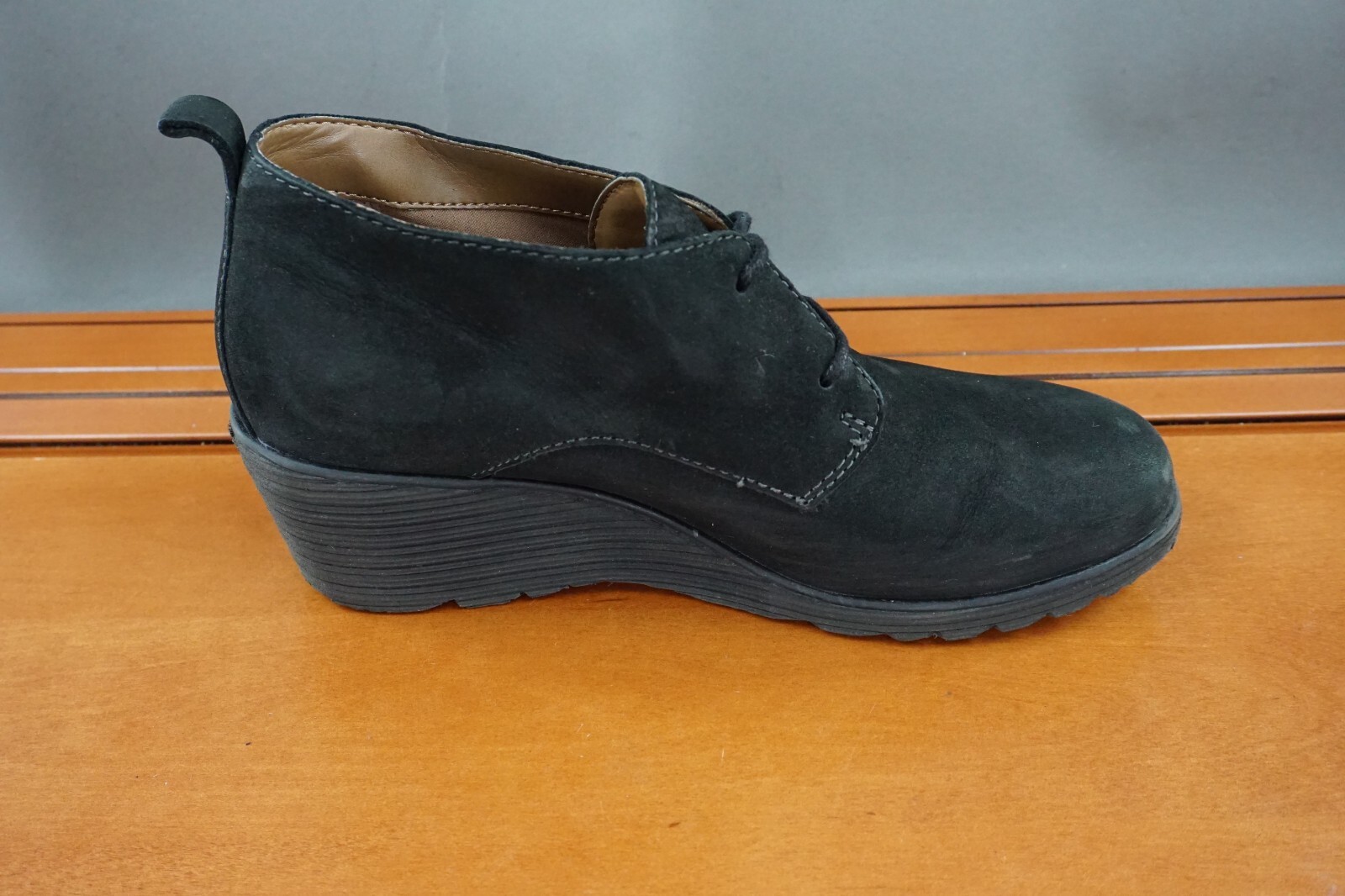 SAOLA Scarpe donna Dansko Cadee Oxford zeppa tacco 37 7 nero nabuk stivaletti