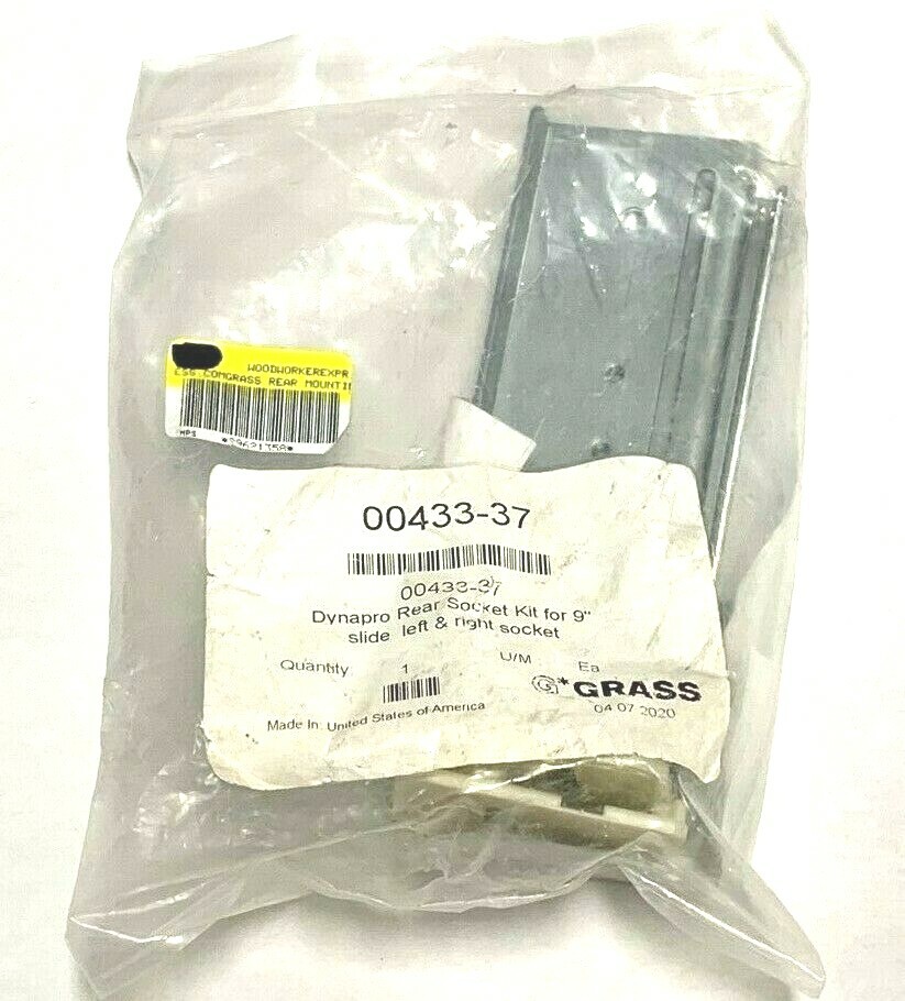 Grass Rear Mounting Socket Set for 9" Dynapro Slides - 00433-37