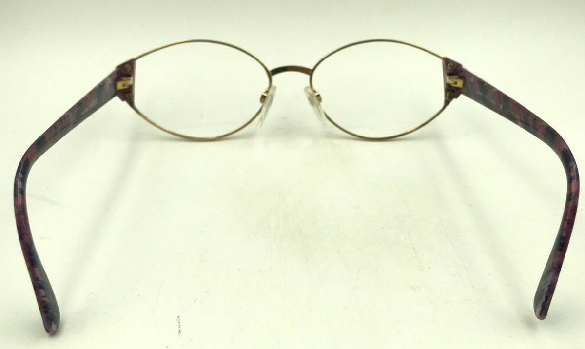 Vintage Silhouette M6143/20 V6056 Purple Gold Metal Oval Vintage Silhouette M6143/20 V6056 Purple Gold Metal Oval