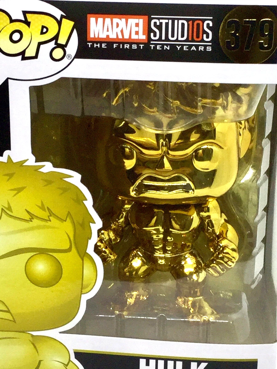 Funko Pop Marvel: Marvel Studios 10 - Hulk (Gold Chrome) Collectible  Figure, Multicolor, Standard