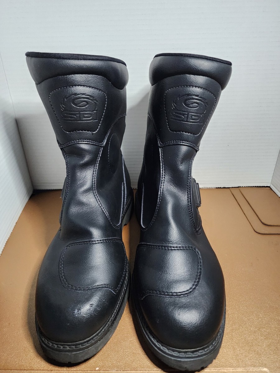 Sidi Scramble Rain Motorcycle Motorbike Boots Black Men's 45 US 11