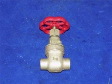 T-G-M 3/8" Brass Gate Valve, 125 SWP, 250 WOG